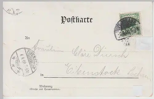 (108558) AK Gruß aus St. Johann Saarbrücken, Gefangennahme d. Franzosen 1870, Ka