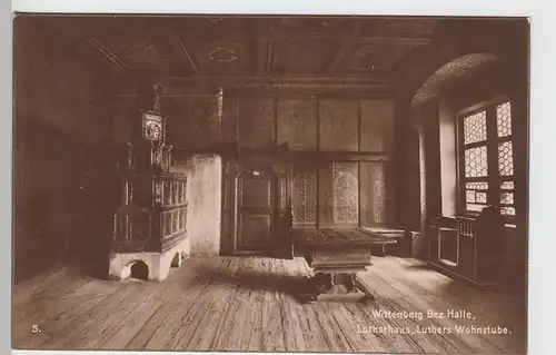 (99834) Foto AK Wittenberg, Lutherhaus, Wohnstube, vor 1945