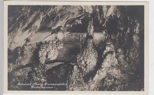 (99768) Foto AK Rübeland, Harz, Hermannshöhle, Kristallkammer, vor 1945