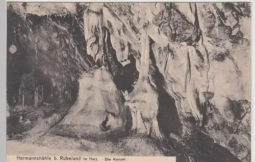 (99771) AK Rübeland, Harz, Hermannshöhle, Kanzel, vor 1945