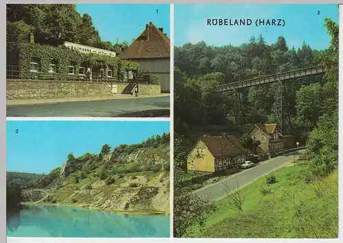 (99625) AK Rübeland (Harz), Mehrbildkarte, 1976