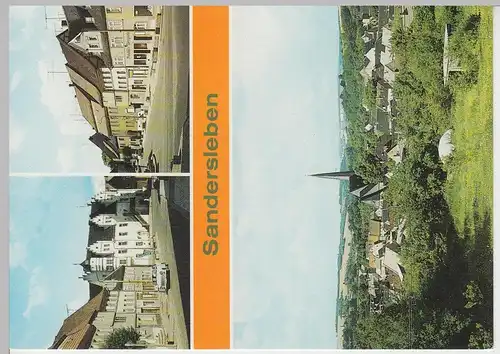 (99593) AK Sandersleben, Mehrbildkarte, 1988