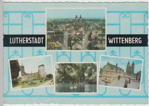 (99494) AK Lutherstadt Wittenberg, Mehrbildkarte, 1964