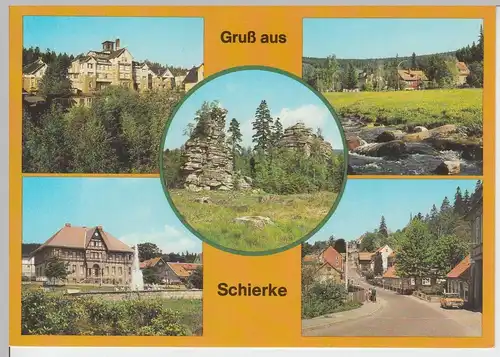 (99199) AK Schierke (Harz), Mehrbildkarte, 1983