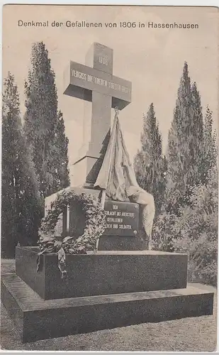 (98918) AK Hassenhausen (Naumburg), Denkmal der Gefallenen von 1806