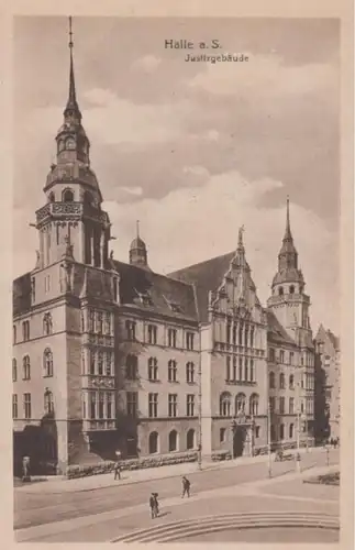 (972) AK Halle, Saale, Justizgebäude, vor 1945