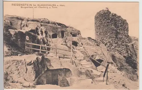 (96956) AK Regenstein bei Blankenburg am Harz, Burgverließ, vor 1945