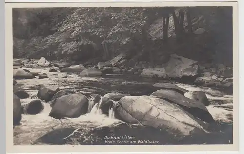 (96953) AK Bodetal im Harz, Partie am Waldkater, vor 1945