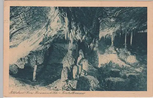 (96948) AK Rübeland im Harz, Hermannshöhle, Kristallkammer, 1922