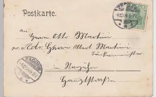 (96810) AK Zerbst, Kiek in Pott, Schlossgarten 1904