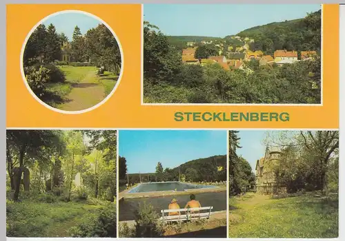 (96548) AK Stecklenberg, Mehrbildkarte, 1988