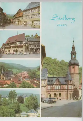 (96514) AK Stolberg (Harz), Mehrbildkarte, 1970