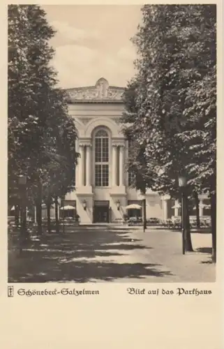 (963) Foto AK Bad Salzelmen, Parkhaus, vor 1945