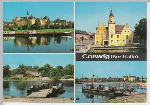 (96194) AK Coswig (Anhalt), Mehrbildkarte, 1970