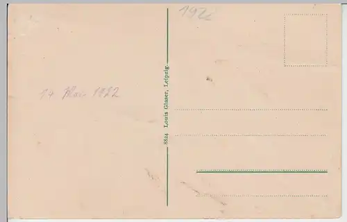 (95387) AK Harzgerode, Schloss und Postamt, 1922