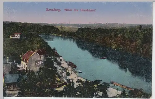 (95552) AK Bernburg, Blick ins Saaletal, vor 1945