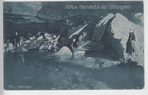(95403) AK Uftrungen, Höhle Heimkehle, Am Seeauge, vor 1945