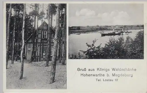 (94627) AK Königs Waldschänke, Hohenwarthe 1937