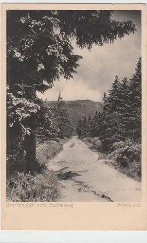 (93944) AK Brocken, Brockenblick vom Goetheweg, 1927