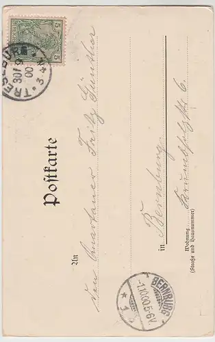(93975) Künstler AK Treseburg im Harz, 1900