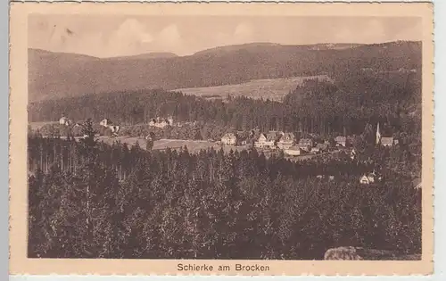 (93103) AK Schierke, Harz, Sonderstempel 1925