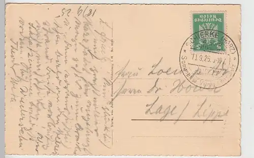 (93103) AK Schierke, Harz, Sonderstempel 1925