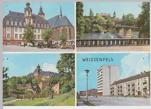 (93008) AK Weißenfels, Merseburger Straße, Rathaus 1969