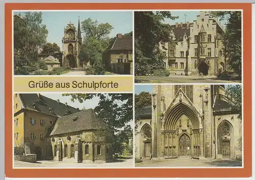 (92403) AK Bad Kösen Schulpforte, Mehrbildkarte, 1988