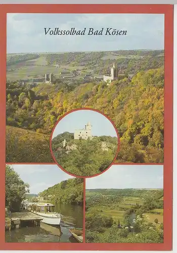(92402) AK Bad Kösen, Mehrbildkarte, 1987