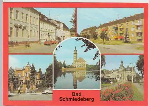 (92330) AK Bad Schmiedeberg, Mehrbildkarte, 1982
