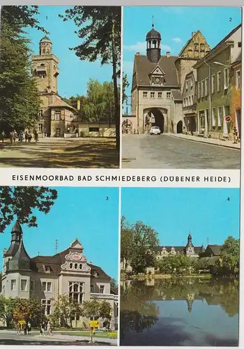 (92326) AK Bad Schmiedeberg, Mehrbildkarte, 1976
