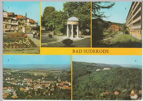 (92323) AK Bad Suderode, Mehrbildkarte, 1976