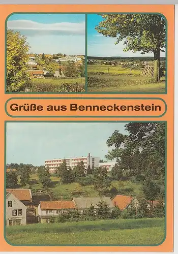 (92238) AK Benneckenstein, Mehrbildkarte, 1988