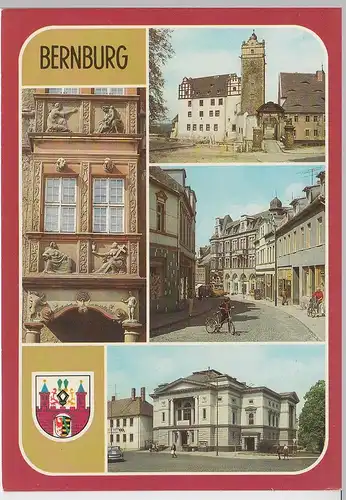 (92223) AK Bernburg, Mehrbildkarte, 1988