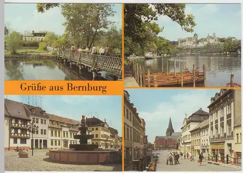 (92222) AK Bernburg, Mehrbildkarte, 1987