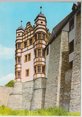 (92220) AK Bernburg, Schloss, Westfassade d. Leuchte 1976