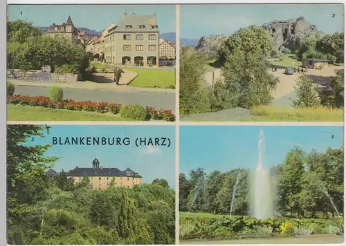 (92188) AK Blankenburg (Harz), Mehrbildkarte, 1968