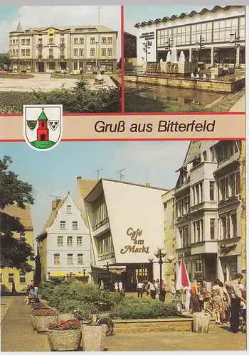 (92194) AK Bitterfeld, Mehrbildkarte, 1988