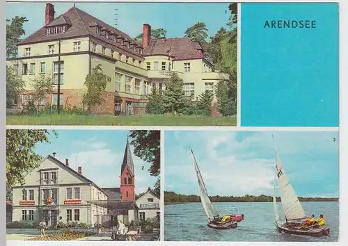 (91880) AK Arendsee (Altmark), Mehrbildkarte, 1969