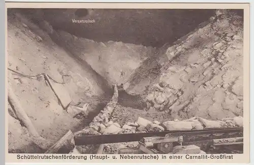 (91349) AK Staßfurt, Bergwerk, Schüttelrutschförderung vor 1945