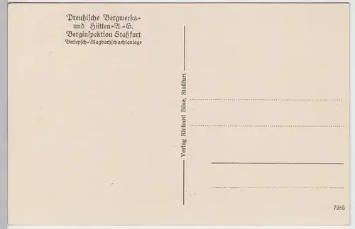 (91349) AK Staßfurt, Bergwerk, Schüttelrutschförderung vor 1945