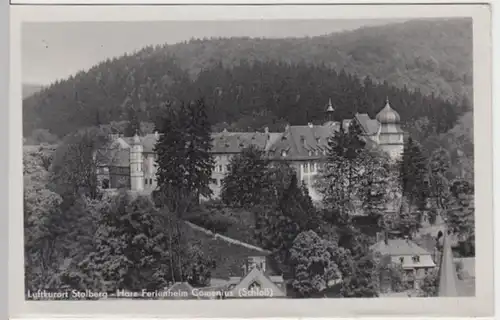 (9095) AK Südharz, Schloss Stolberg 1953