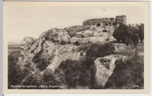 (9071) Foto AK Blankenburg, Harz, Burg Regenstein 1955