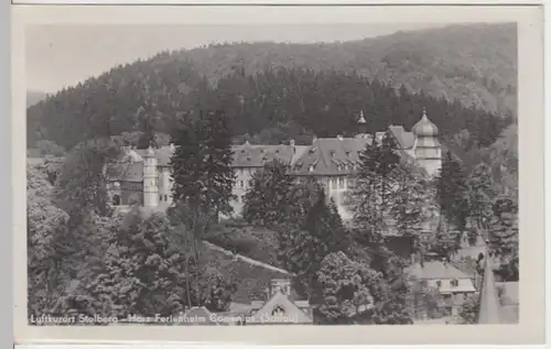 (9067) AK Südharz, Schloss Stolberg 1953