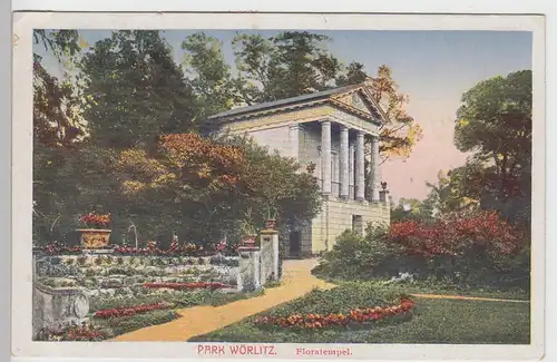 (90428) AK Park Wörlitz, Floratempel, 1921