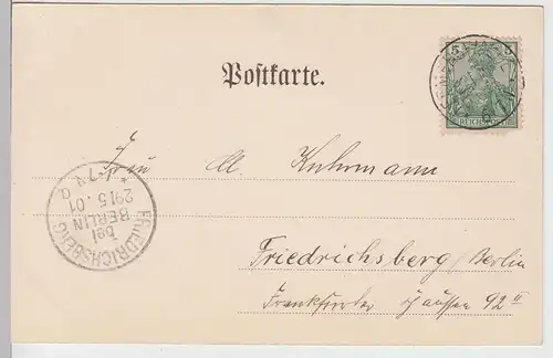 (88739) AK Gruss aus Annaburg, Mehrbildkarte 1901