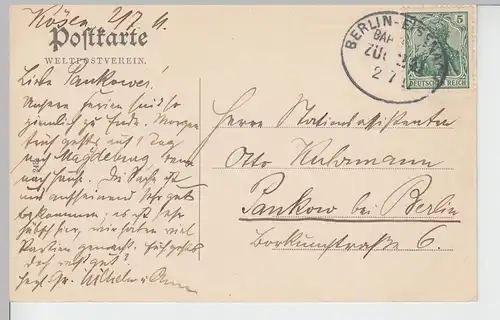 (88441) AK Rudelsburg und Burg Saaleck, Bahnpost 1911