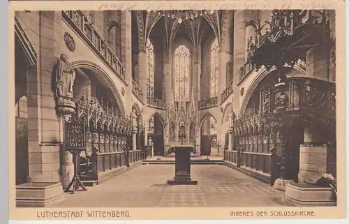 (84257) AK Lutherstadt Wittenberg, Schlosskirche, Inneres 1931
