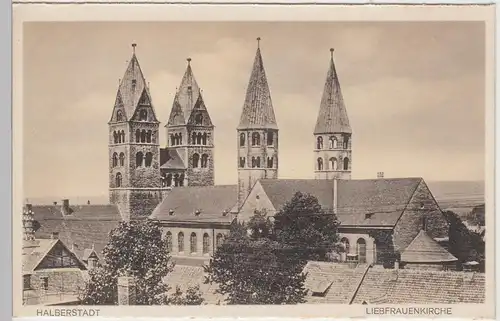 (84218) AK Halberstadt, Liebfrauenkirche, aus Leporello, vor 1945