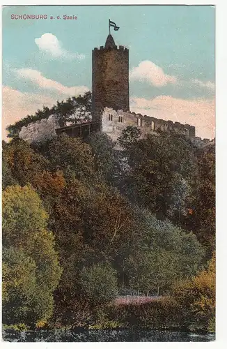 (84105) AK Burg Schönburg, Saale 1924